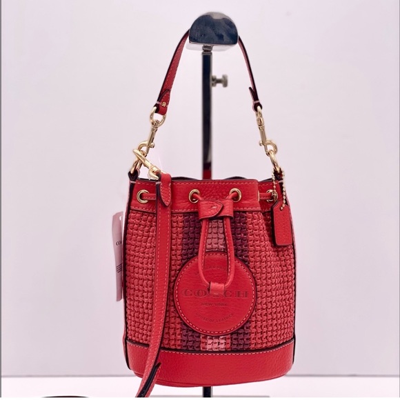 Coach Mini Dempsey Bucket Bag Crossbody With Coach Patch - Picture 6 of 12